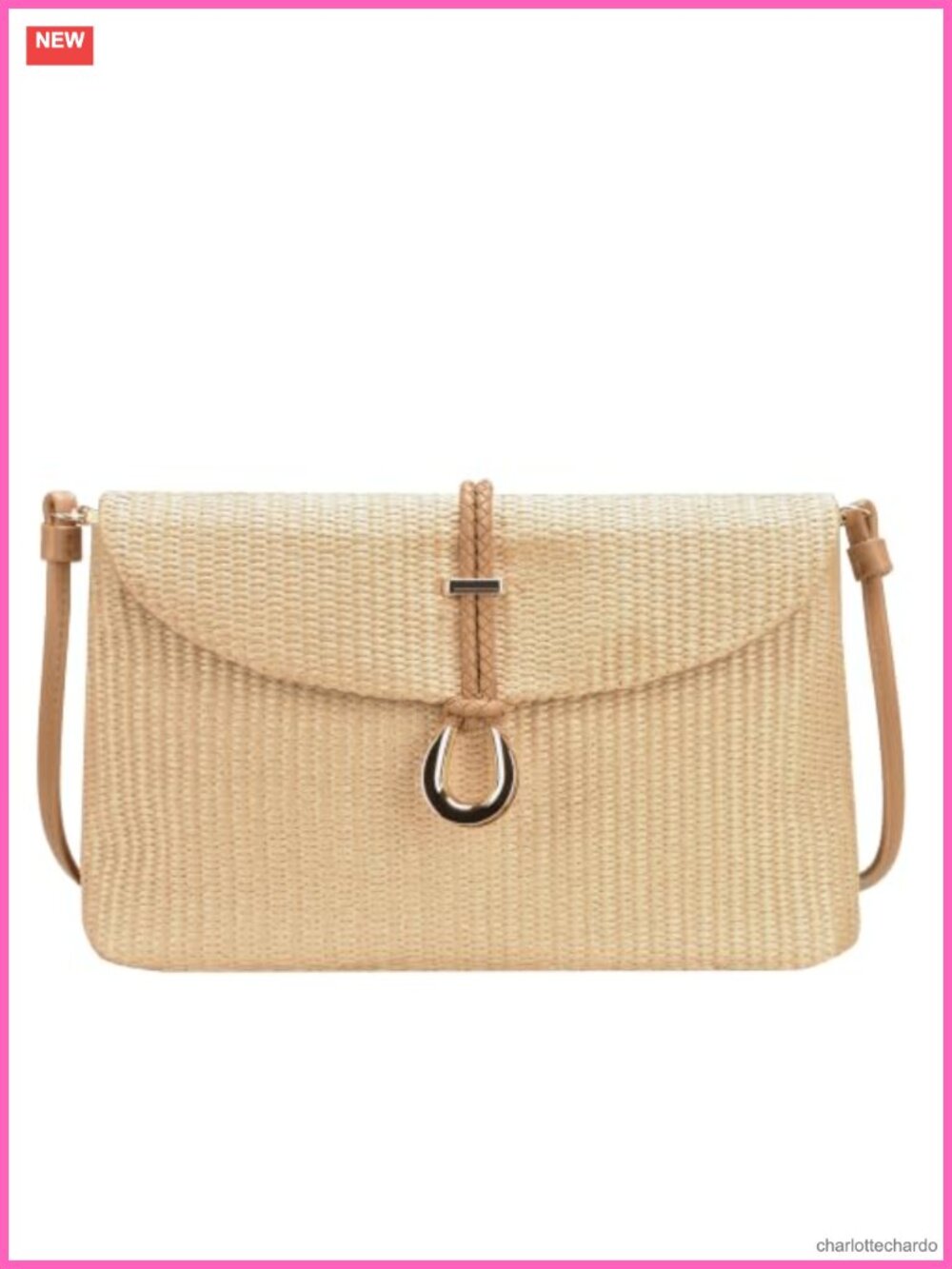 Raffia Woven Clutch Evening Bag Crossbody Straw Purse